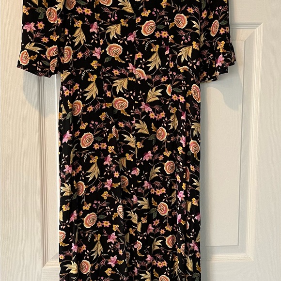 NWT Loft Ruffle Cuff Midi Dress, size 2 - Picture 2 of 5